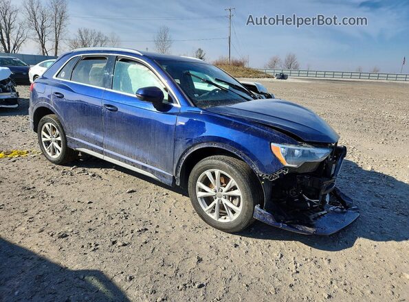 WA1DECF3XM1013127 2021 AUDI Q3 Blue Przód prawy