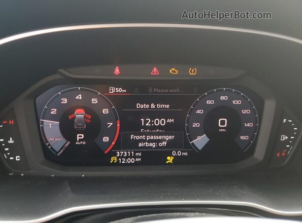 WA1DECF3XM1086126 2021 AUDI Q3 Black Widok zestawu wskaźników
