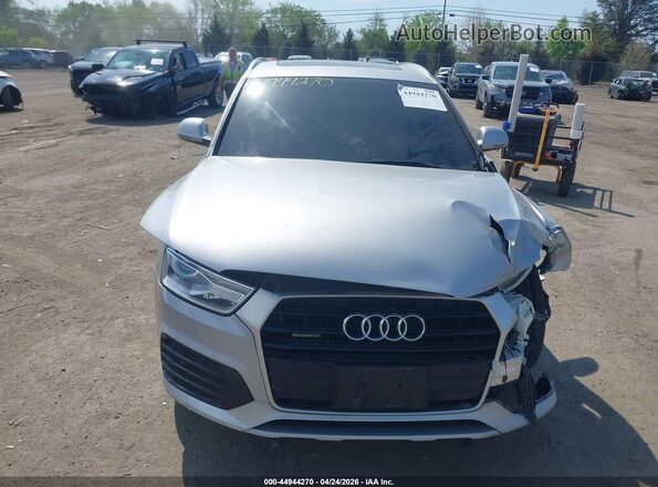 WA1ECCFS6JR014581 2018 AUDI Q3 Silver Instrument cluster view