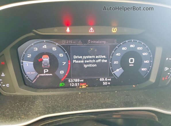 WA1EECF30K1065240 2019 AUDI Q3 Black ხელსაწყოთა პანელის ხედი