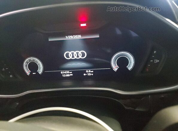WA1EECF32N1141013 2022 AUDI Q3 Gray Вид щитка приладів