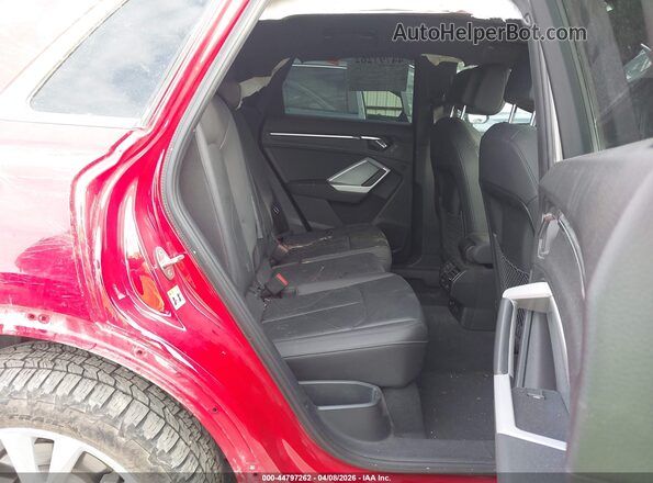 WA1EECF35N1149025 2022 AUDI Q3 Red VIN კოდის სტიკერის ხედი