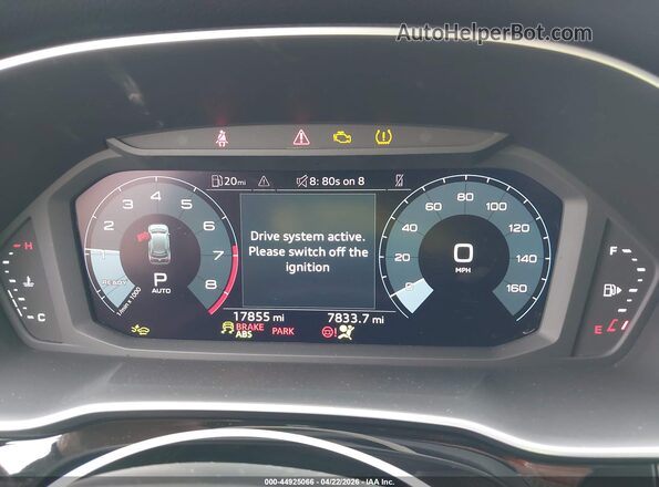 WA1EECF37S1024698 2025 AUDI Q3 White Widok tylnych siedzeń