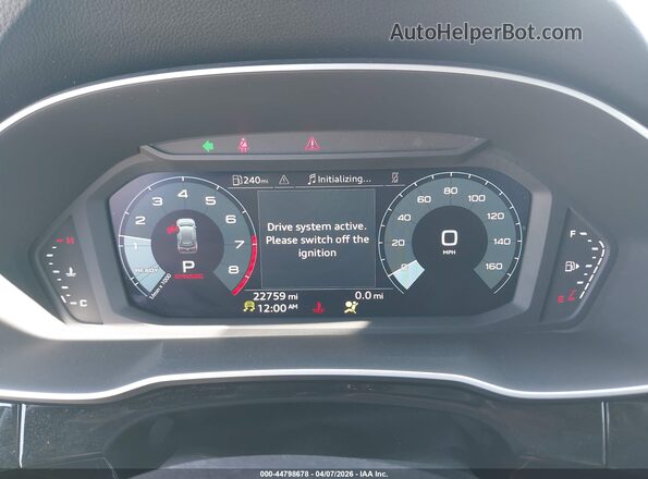 WA1EECF39R1104577 2024 AUDI Q3 White უკანა სავარძლების ხედი