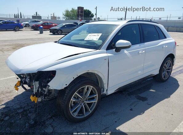 WA1EECF39R1104577 2024 AUDI Q3 White წინა მარცხენა ხედი სამი მეოთხედიდან