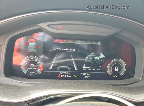WA1EVAF18MD003637 2021 AUDI Q8 Белый Вид щитка приборов