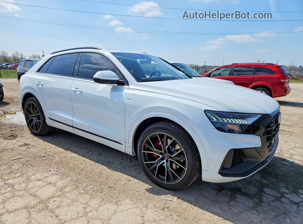 WA1FVAF11MD017724 2021 AUDI Q8 Белый Передняя правая четверть