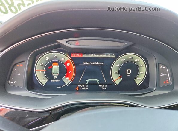 WA1FVAF11MD017724 2021 AUDI Q8 Белый Вид щитка приборов