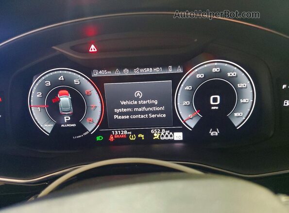 WA1FVBF12SD005603 2025 AUDI Q8 Tan Vista del cuadro de instrumentos