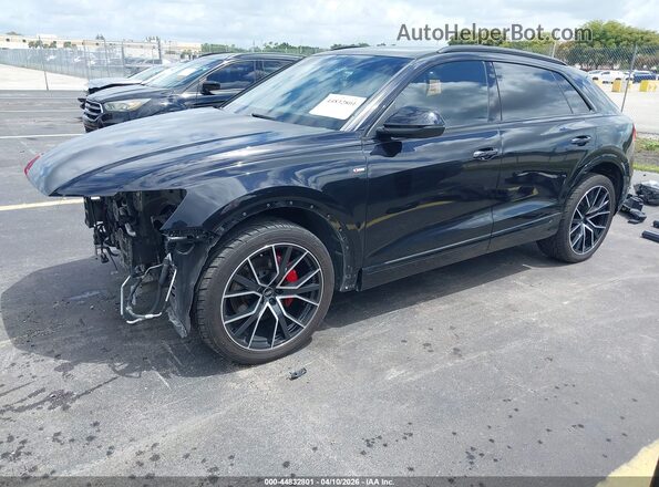WA1FVBF15MD041059 2021 AUDI Q8 Black წინა მარცხენა ხედი სამი მეოთხედიდან