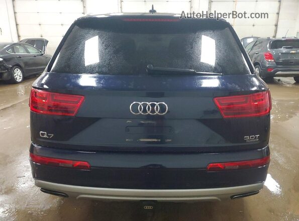 WA1LAAF77JD002319 2018 AUDI Q7 Blue უკანა ხედი