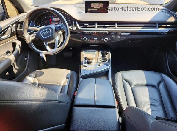 WA1LAAF7XHD014832 2017 AUDI Q7 Black Widok deski rozdzielczej
