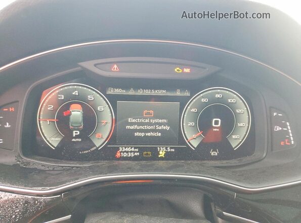 WA1LCBF73PD005677 2023 AUDI Q7 Blue Instrument cluster view