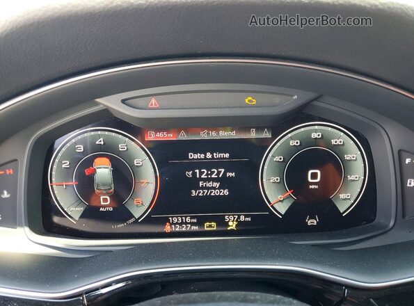WA1LCBF7XPD010116 2023 AUDI Q7 Charcoal Widok zestawu wskaźników