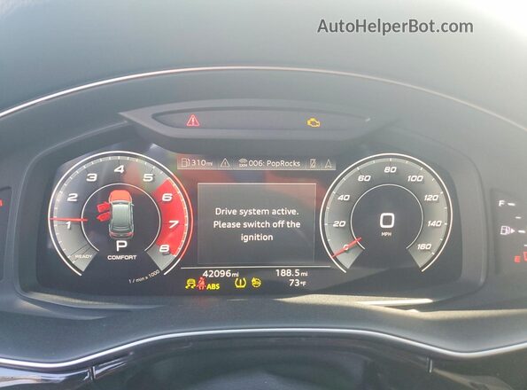 WA1LXAF70MD031812 2021 AUDI Q7 Белый Вид щитка приборов