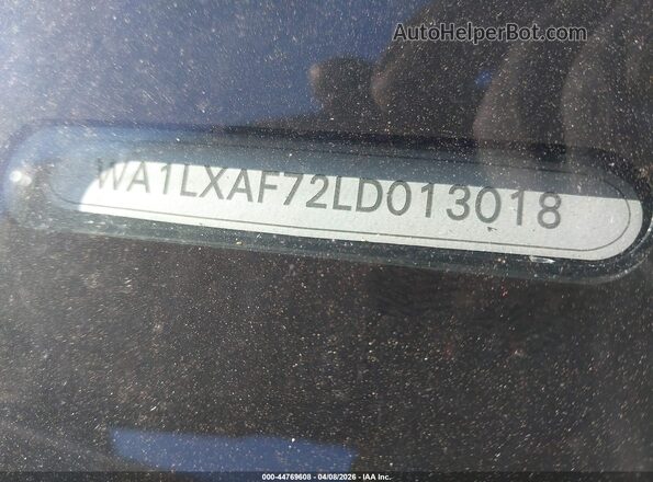 WA1LXAF72LD013018 2020 AUDI Q7 Silver 