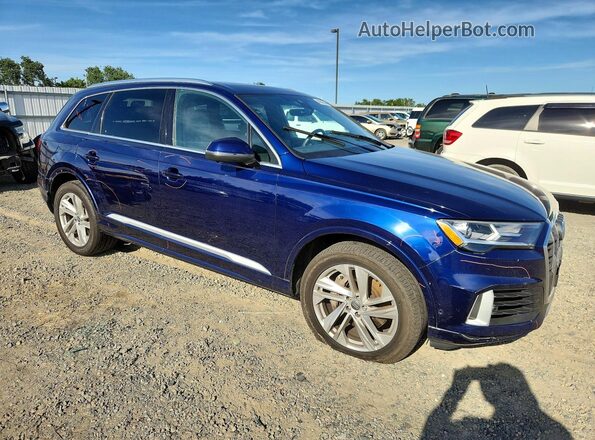 WA1LXAF74MD000756 2021 AUDI Q7 Синий Передняя правая четверть