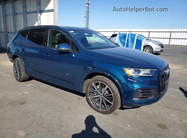 WA1LXAF78MD021304 2021 AUDI Q7 Blue Delantero derecho