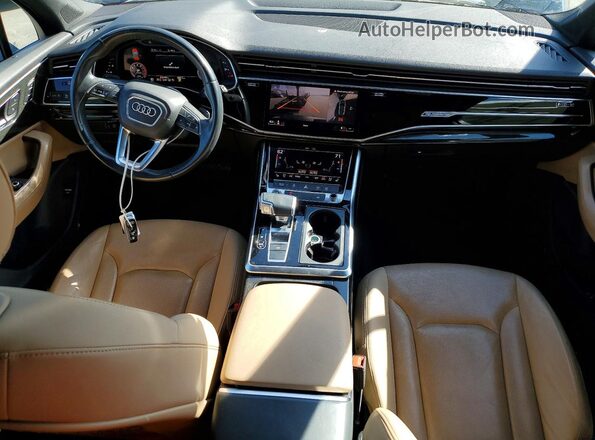 WA1LXAF78MD021304 2021 AUDI Q7 Blue Vista del salpicadero