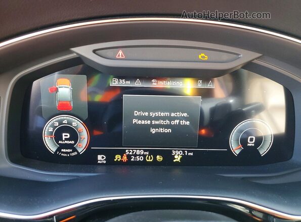WA1LXAF78MD021304 2021 AUDI Q7 Blue Vista del cuadro de instrumentos