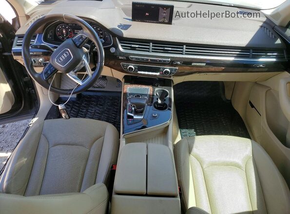 WA1VAAF72JD054644 2018 AUDI Q7 Charcoal Առջևի վահանակի տեսք