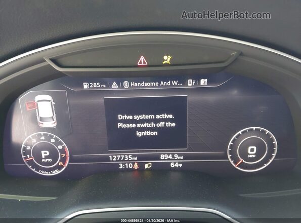 WA1VAAF73JD039005 2018 AUDI Q7 Blue უკანა სავარძლების ხედი