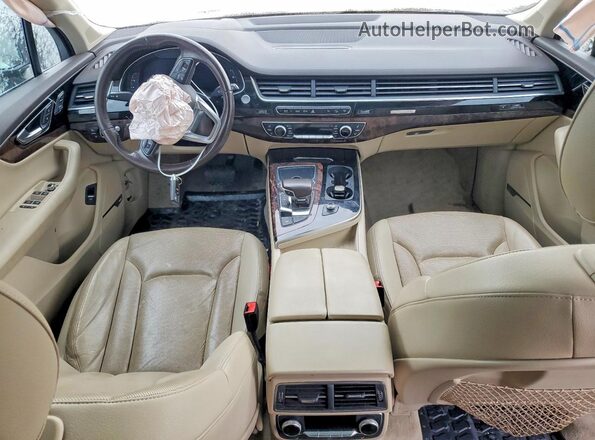 WA1VAAF7XHD043451 2017 AUDI Q7 Brown Вид панелі приладів