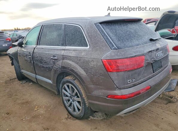 WA1VAAF7XHD043451 2017 AUDI Q7 Brown Задня ліва чверть