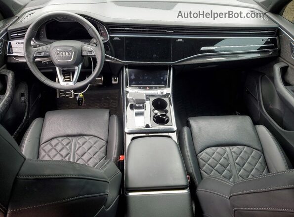 WA1VWAF71LD012387 2020 AUDI SQ7 Blue Dashboard view