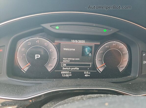WA1VXAF72LD002738 2020 AUDI Q7 Black ხელსაწყოთა პანელის ხედი