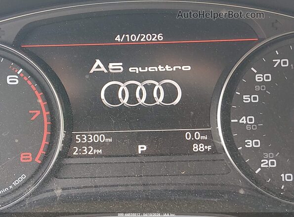 WAUANCF52KA055912 2019 AUDI OTHER Black Панорамний вид салону 360°