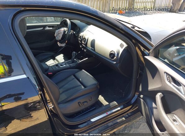 WAUB1GFF9G1067711 2016 AUDI S3 Black Вид салону спереду