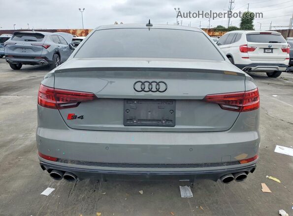 WAUB4AF41KA026131 2019 AUDI S4 Gray Rear view