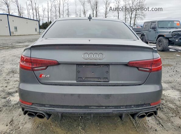 WAUB4AF43KA005507 2019 AUDI S4 Gray Հետևի տեսք