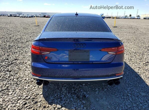 WAUB4AF44KA119676 2019 AUDI S4 Blue უკანა ხედი