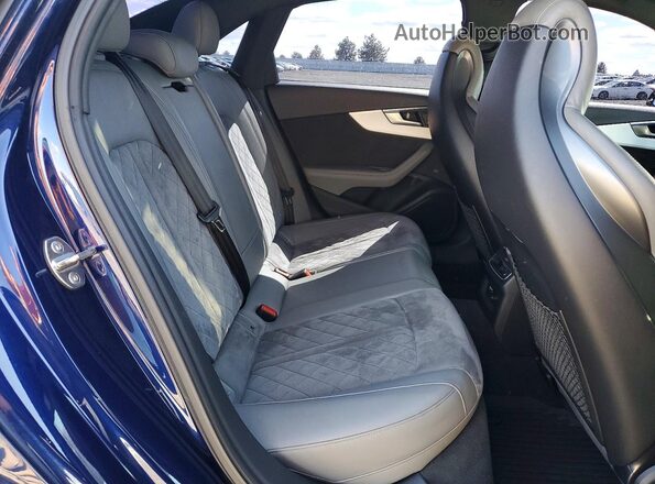 WAUB4AF44KA119676 2019 AUDI S4 Blue უკანა სავარძლების ხედი