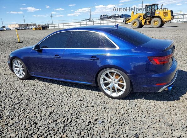 WAUB4AF44KA119676 2019 AUDI S4 Blue უკანა მარცხენა