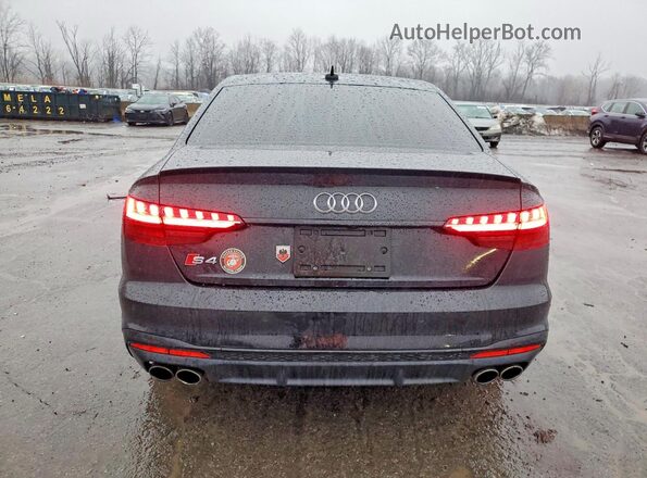 WAUB4AF44LA058282 2020 AUDI S4 Черный Вид сзади