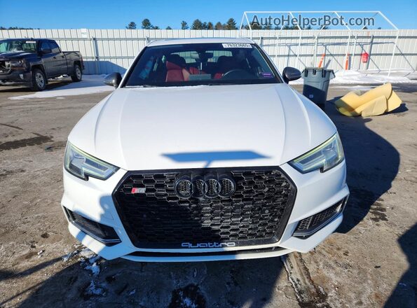 WAUB4AF45JA056392 2018 AUDI S4 White Դիմացի տեսք