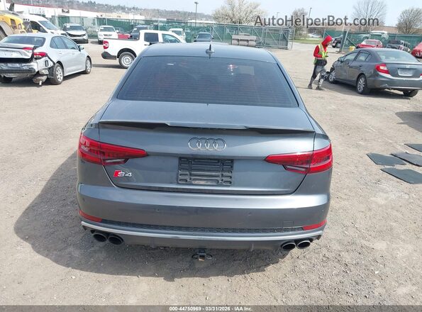 WAUB4AF46JA003782 2018 AUDI S4 Gray 