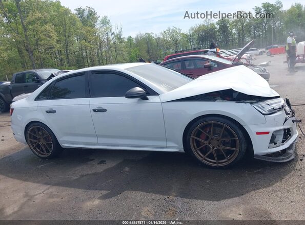 WAUB4AF46KA118125 2019 AUDI S4 White უკანა სალონის ხედი