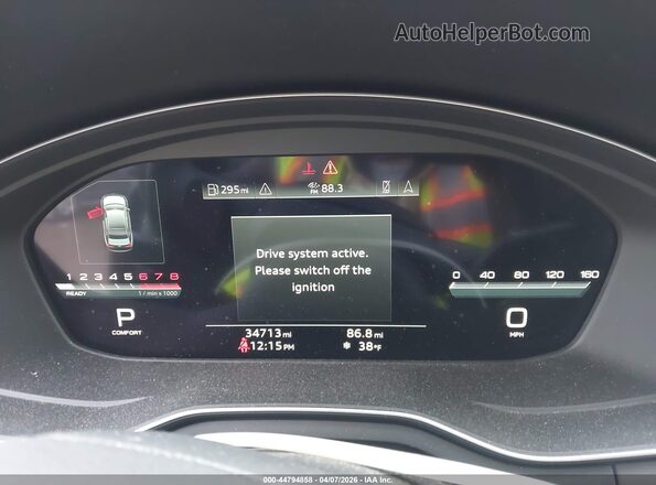 WAUB4AF48MA012178 2021 AUDI S4 Gray Widok tylnych siedzeń