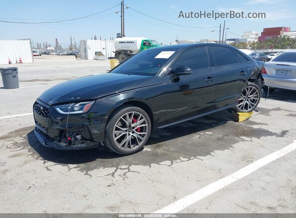 WAUB4AF4XNA022258 2022 AUDI S4 Black Front left