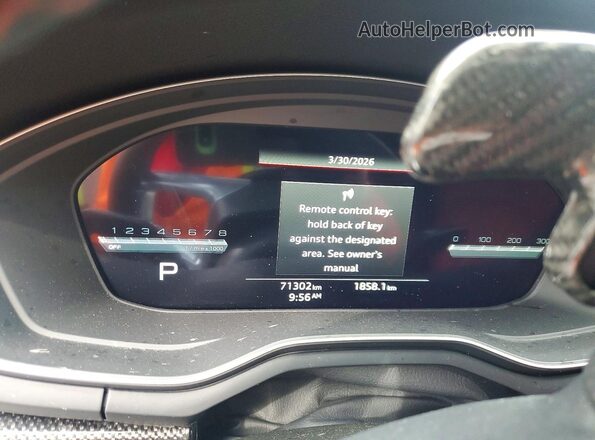 WAUB4CF50PA006383 2023 AUDI S5 Black Vista del cuadro de instrumentos