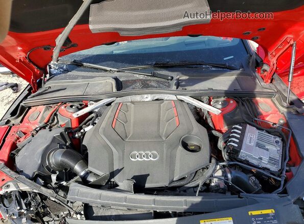 WAUB4CF52PA006076 2023 AUDI S5 Red უკანა სალონის ხედი
