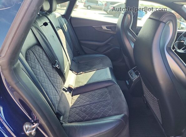 WAUB4CF5XJA028348 2018 AUDI S5 Blue Вид задніх сидінь