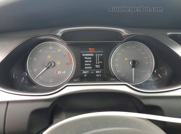 WAUBGAFL0GA006992 2016 AUDI S4 Black Instrument cluster view