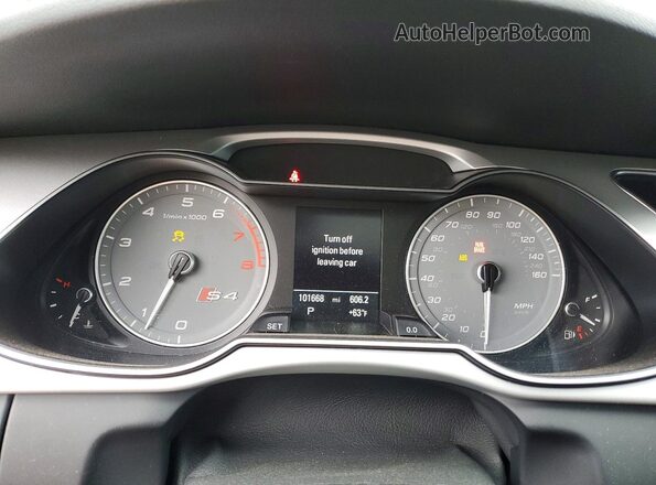 WAUBGAFL2GA003138 2016 AUDI S4 Blue Вид щитка приладів