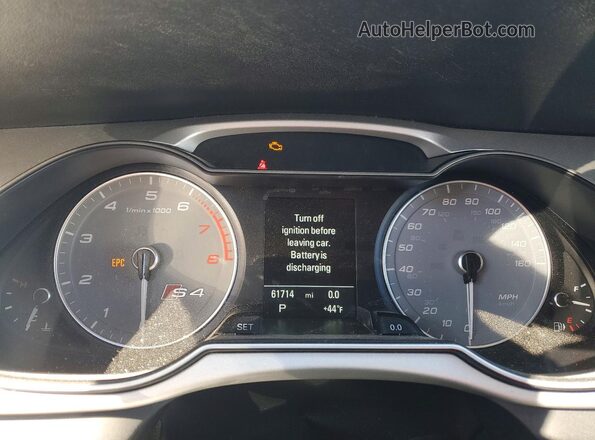 WAUBGAFL3GA009403 2016 AUDI S4 Silver Вид щитка приладів