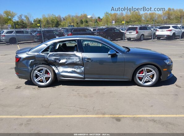 WAUC4AF42JA234635 2018 AUDI S4 Gray უკანა სალონის ხედი